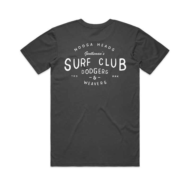 Dodgers & Weavers 100% Cotton Tee (Black) - The Gentleman's Surf Club