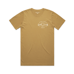 Dodgers & Weavers 100% Cotton Tee (Washed Mustard) - The Gentleman's Surf Club