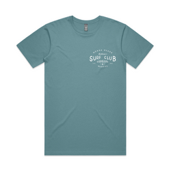 Dodgers & Weavers 100% Cotton Tee (Slate Blue) 1 LEFT IN MED! - The Gentleman's Surf Club