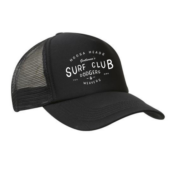 Dodgers & Weavers Mesh Trucker Cap (Black) - The Gentleman's Surf Club