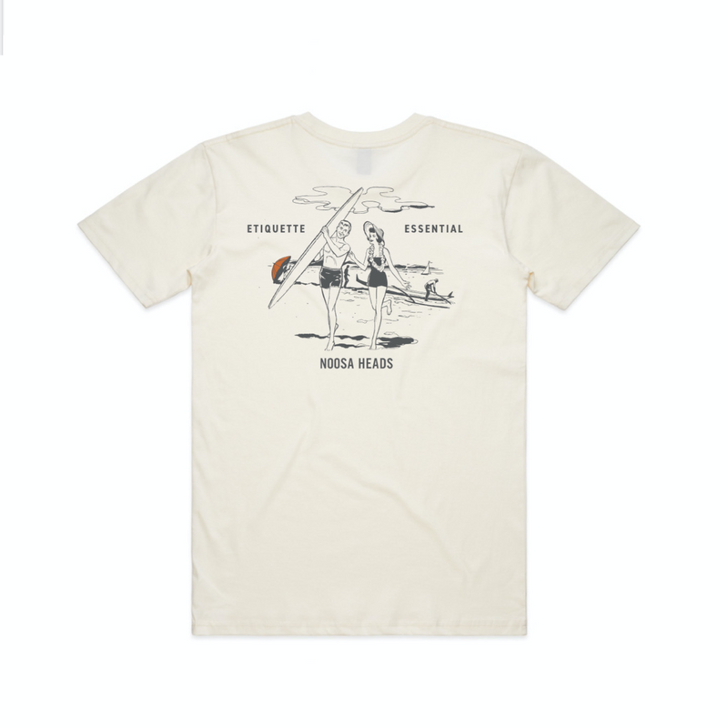 Etiquette 100% Cotton Tee (White) - The Gentleman's Surf Club