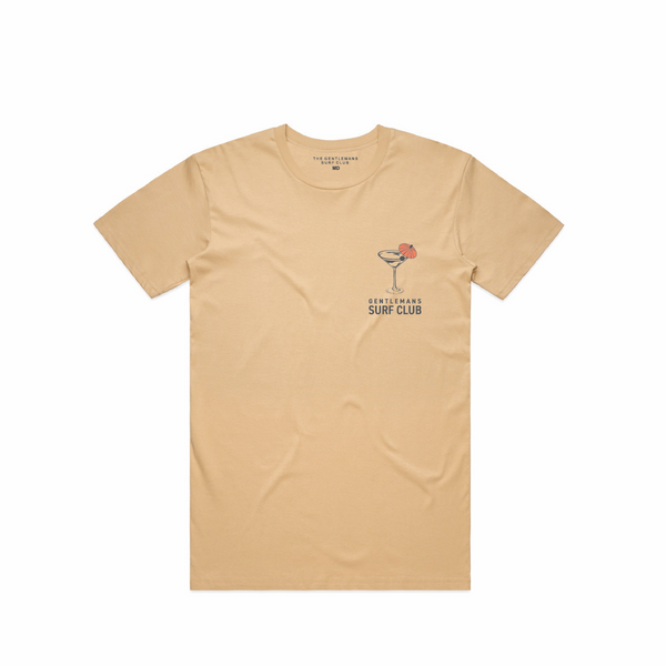 Etiquette 100% Cotton Tee (Tan) - The Gentleman's Surf Club