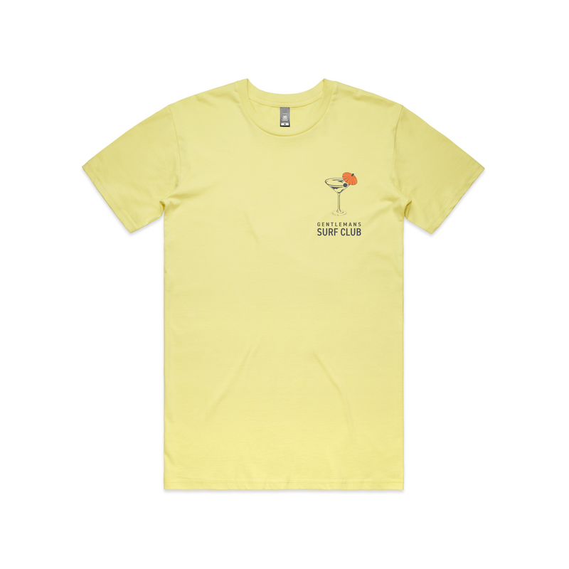 Etiquette 100% Cotton Tee (Lemon) 1 LEFT IN MEDIUM - The Gentleman's Surf Club