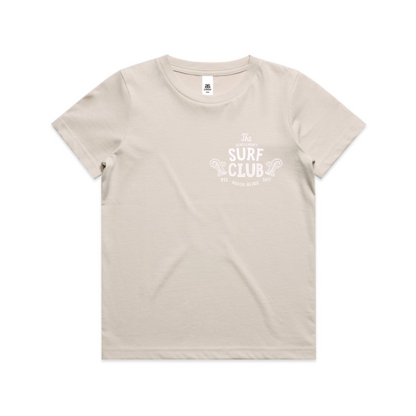 Paisley 100% Combed Cotton Kids' Tee (Bone) - The Gentleman's Surf Club