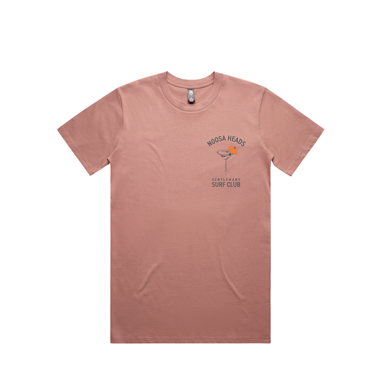 Martini 100% Cotton Tee (Hazy Pink) – The Gentleman's Surf Club