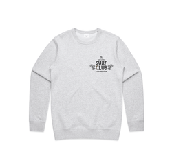 Mind Surfer 100% Premium Cotton Jumper (Snow Marl) - The Gentleman's Surf Club