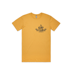 Mind Surfer 100% Cotton Tee (Mustard) - The Gentleman's Surf Club