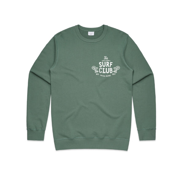 Paisley 100% Premium Cotton Jumper (Sage) - The Gentleman's Surf Club