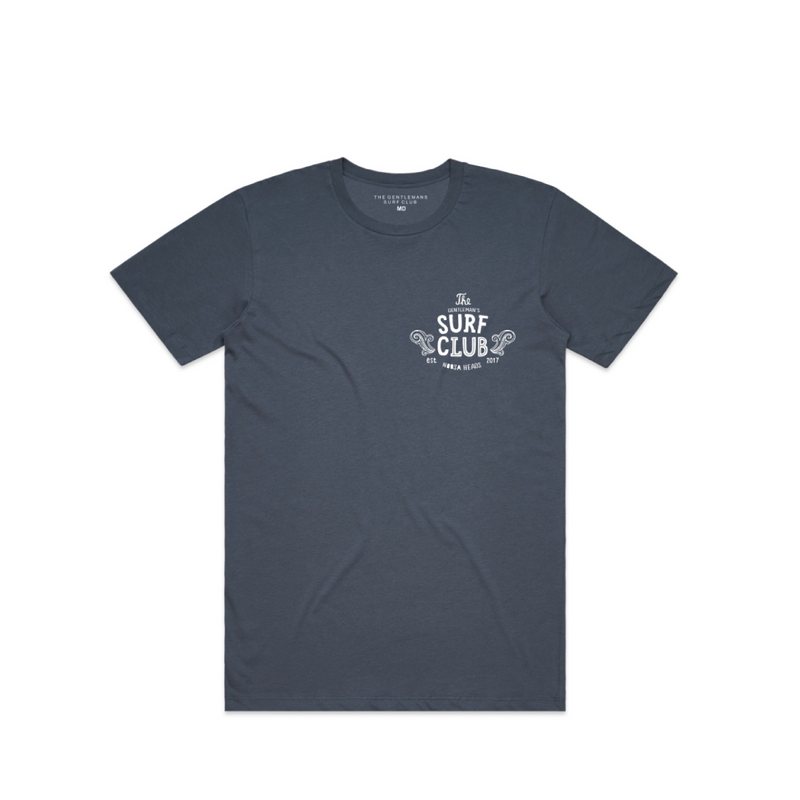 Paisley 100% Cotton Tee (Navy) - The Gentleman's Surf Club