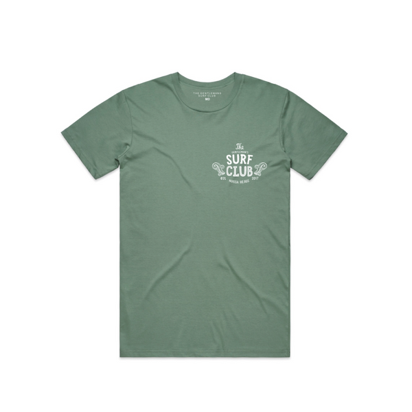 Paisley 100% Cotton Tee (Sage) - The Gentleman's Surf Club