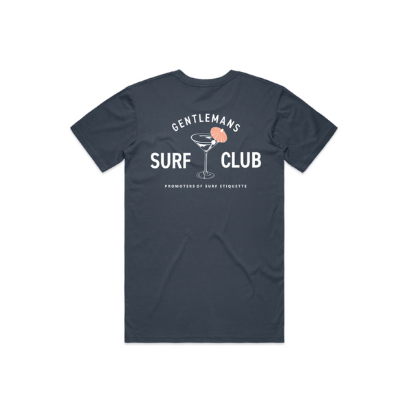 Promoters 100% Cotton Tee (Navy) - The Gentleman's Surf Club