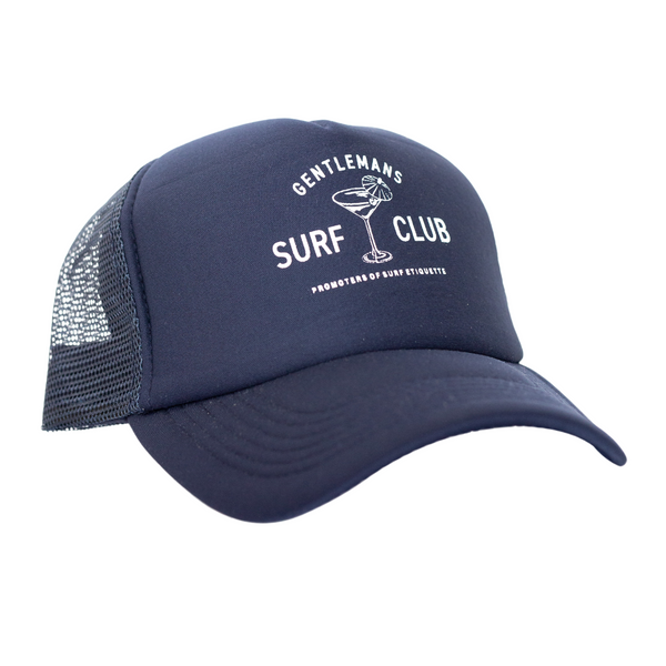 Promoters Mesh Trucker Cap (Navy) - The Gentleman's Surf Club